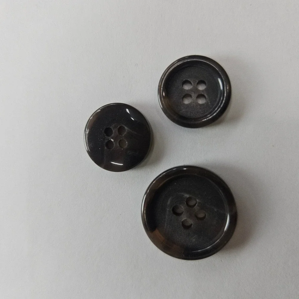 Circola Moda Brown Swirl‎ Suit Blazer Replacement Buttons Set 10 Marbled Sewing